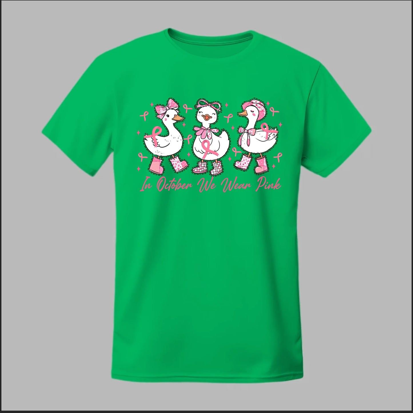 In October We Wear Pink Geese Tee