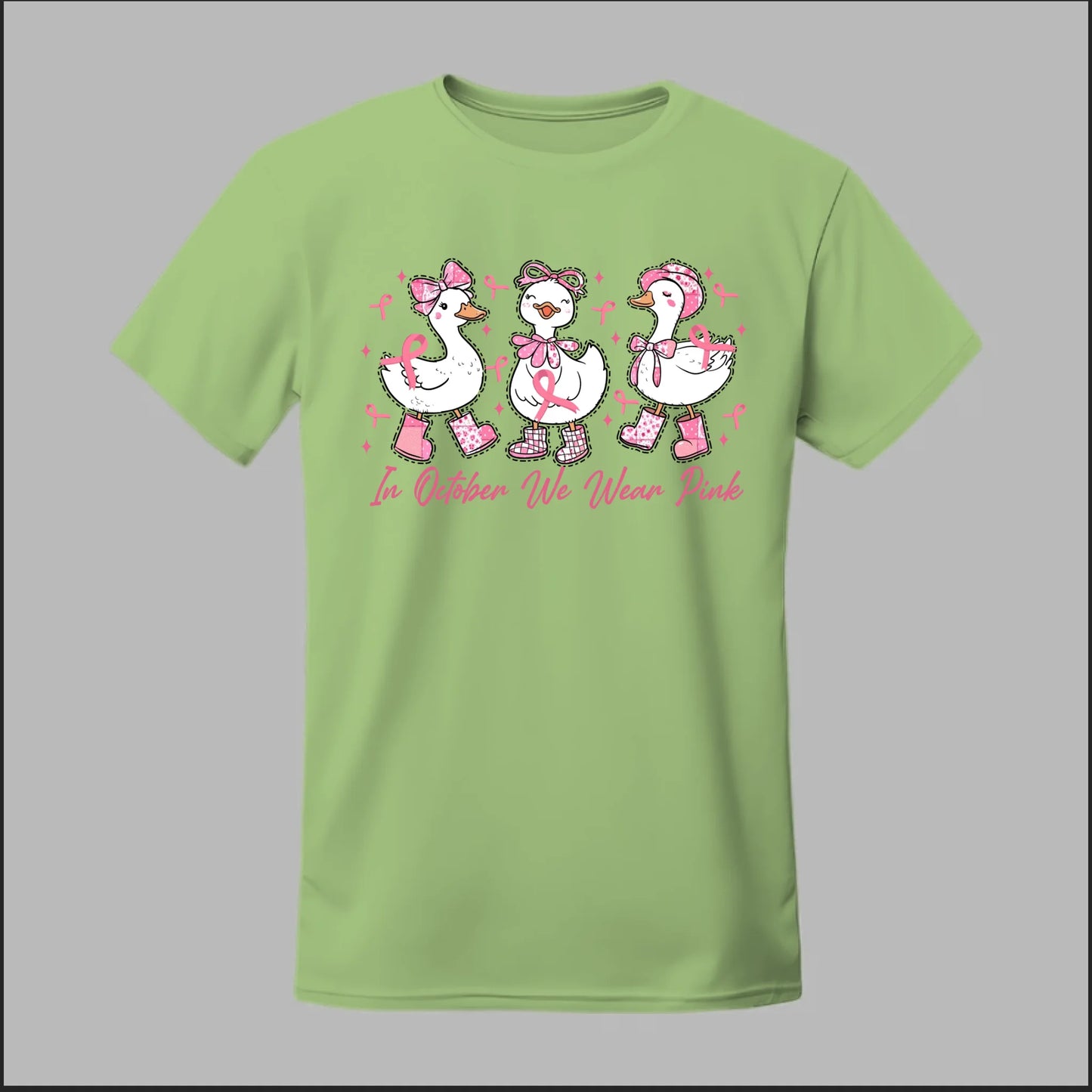 In October We Wear Pink Geese Tee