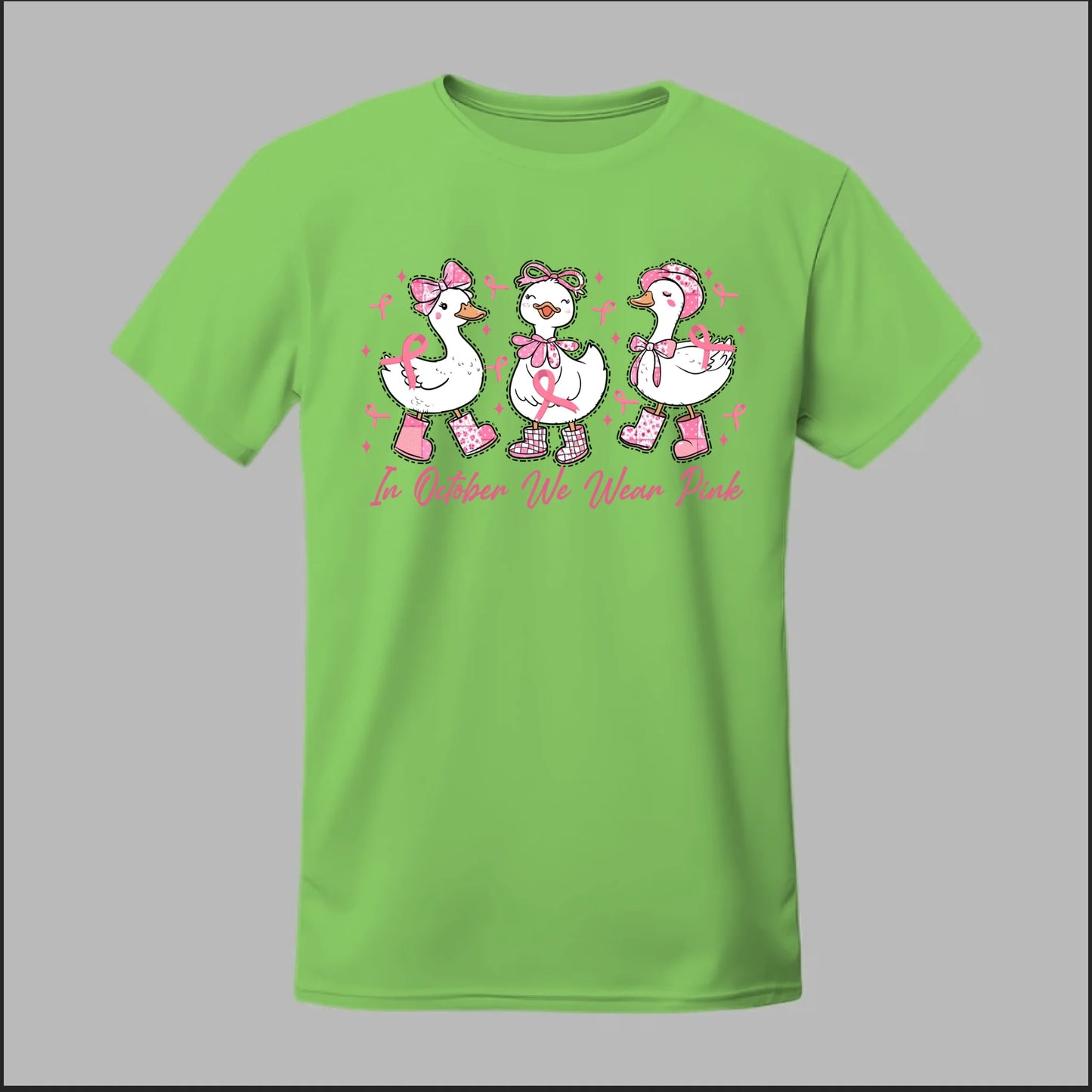In October We Wear Pink Geese Tee