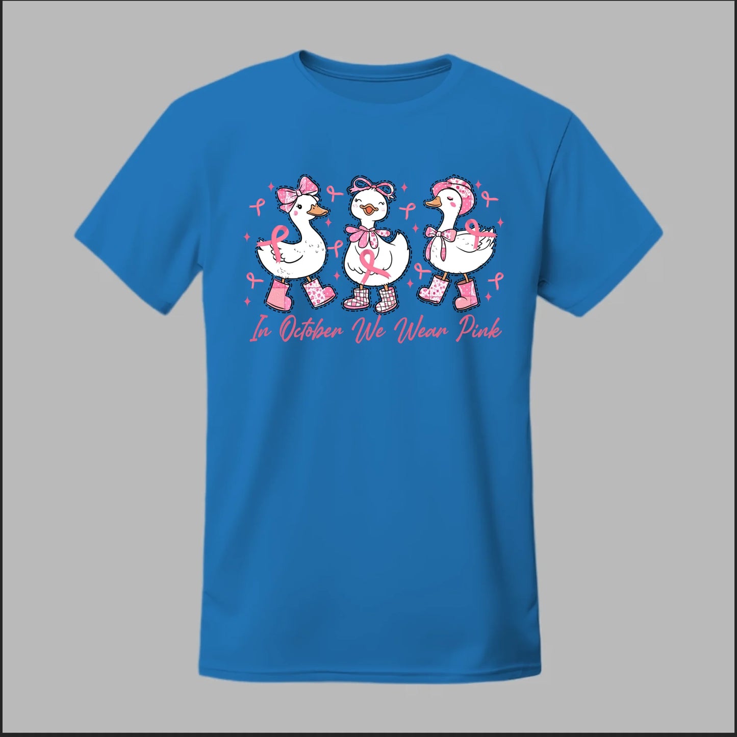 In October We Wear Pink Geese Tee