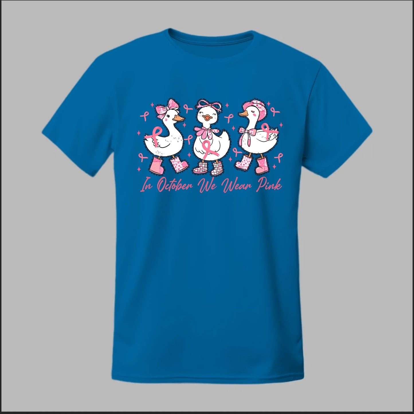 In October We Wear Pink Geese Tee