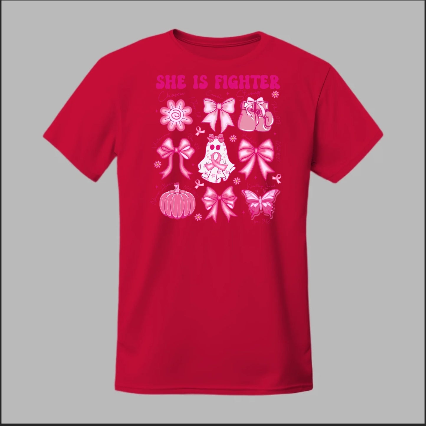 She Is Fighter – Faith & Strength Edition Tee