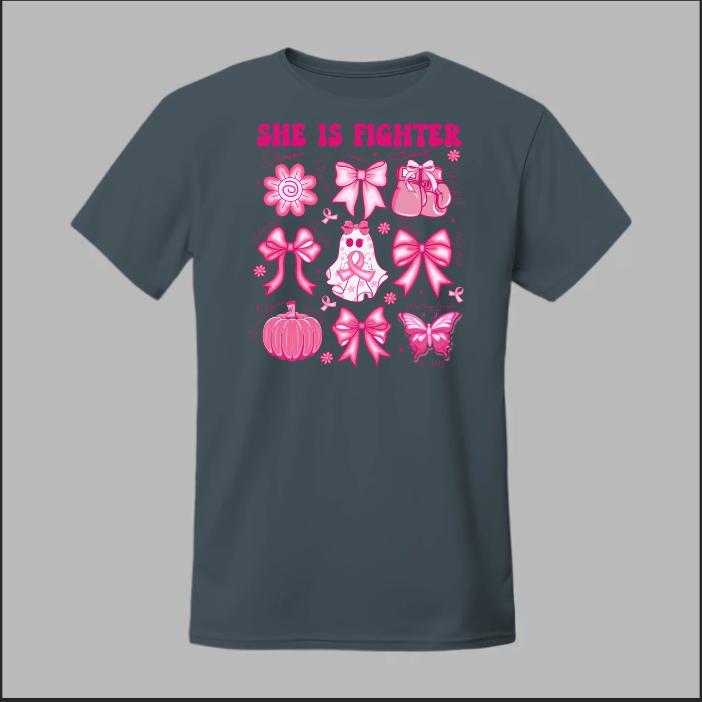 She Is Fighter – Faith & Strength Edition Tee