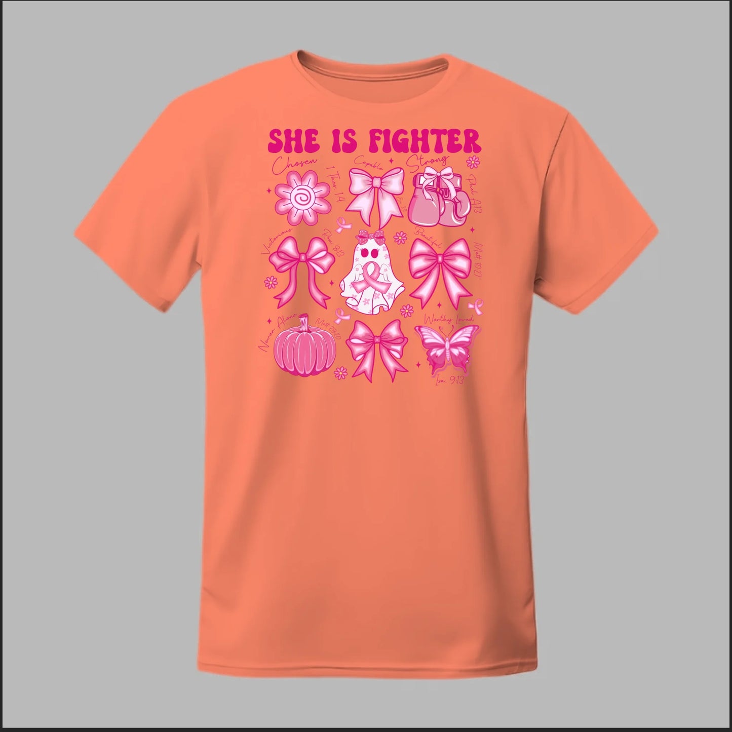 She Is Fighter – Faith & Strength Edition Tee