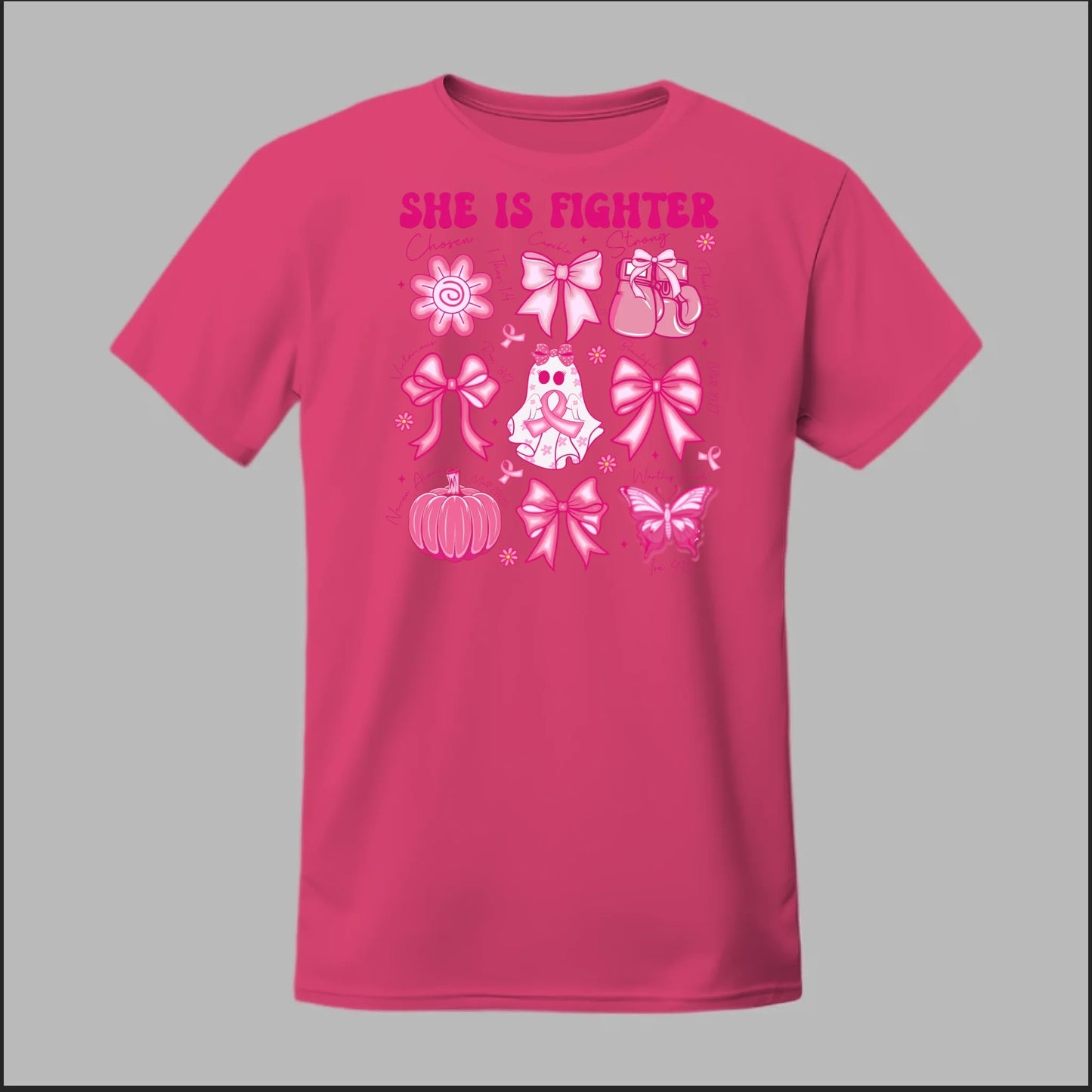 She Is Fighter – Faith & Strength Edition Tee