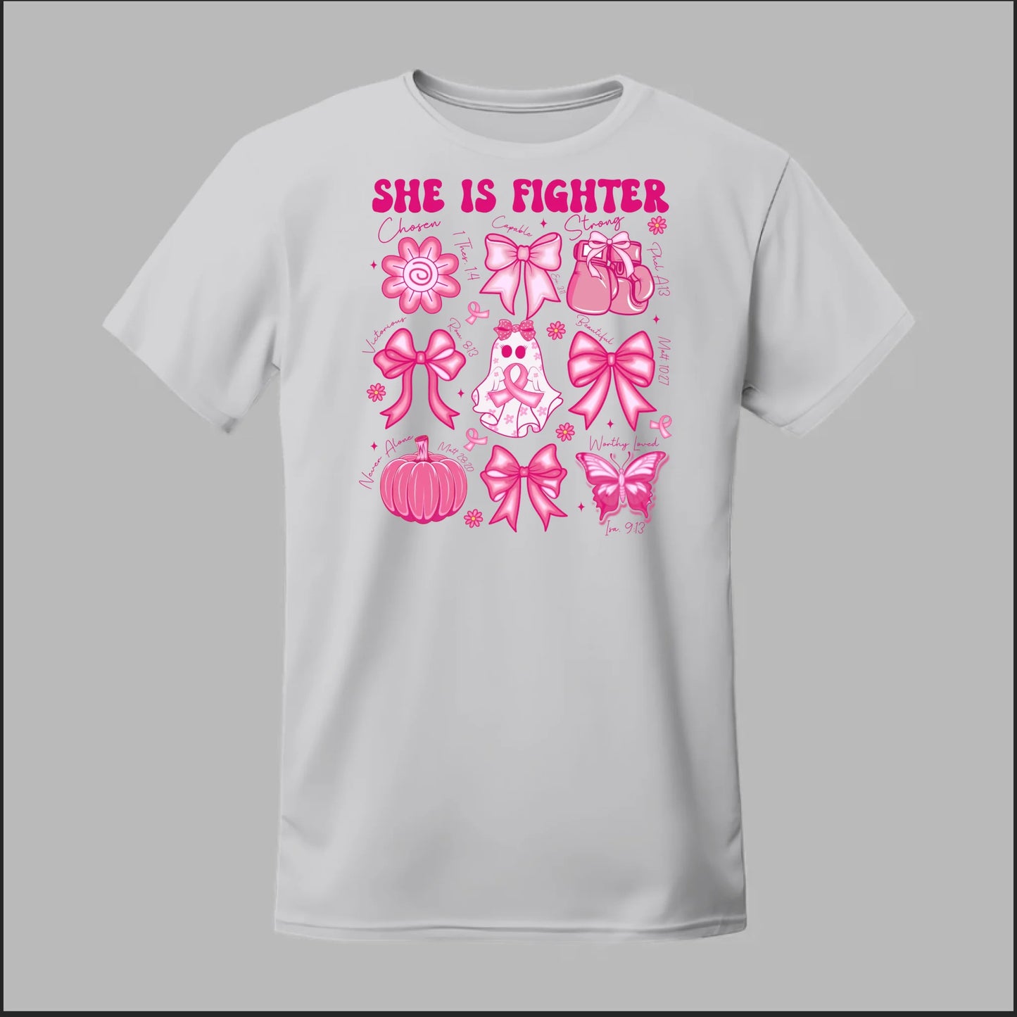 She Is Fighter – Faith & Strength Edition Tee
