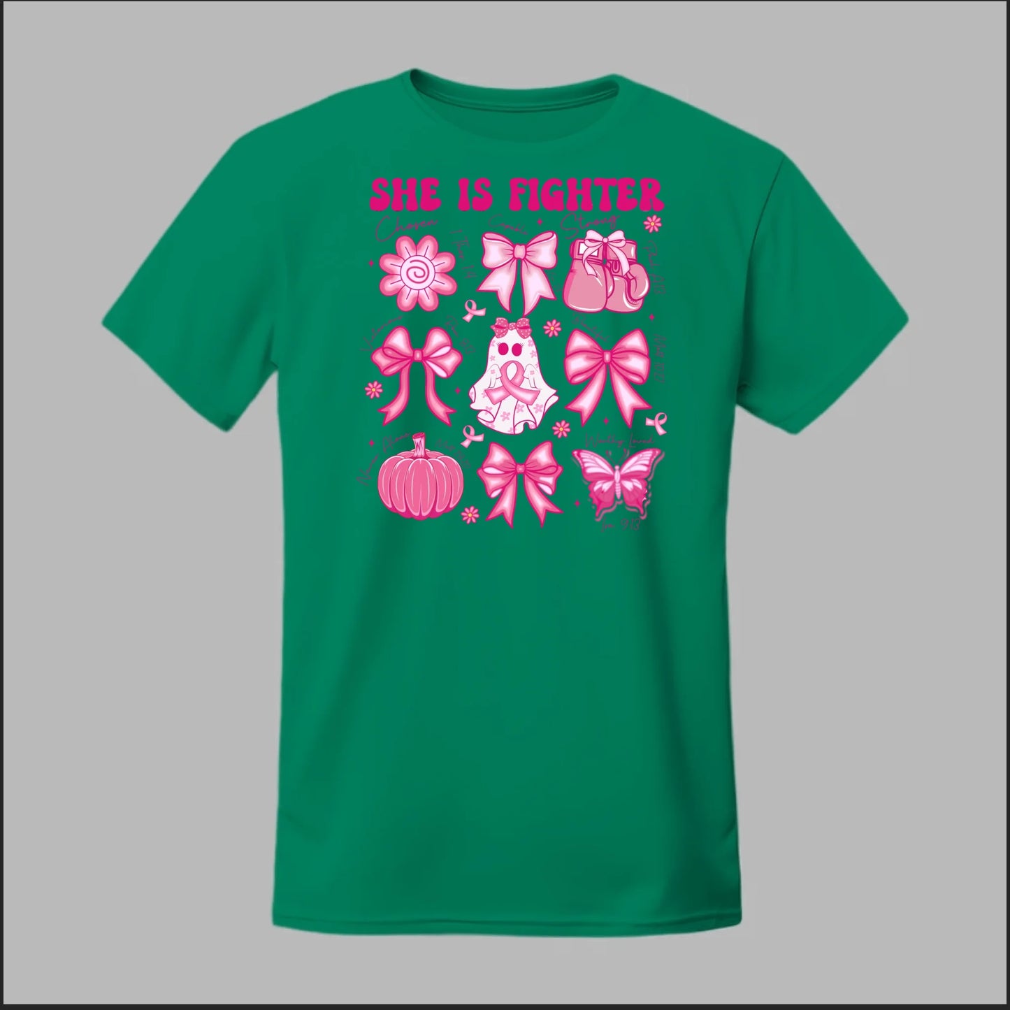 She Is Fighter – Faith & Strength Edition Tee
