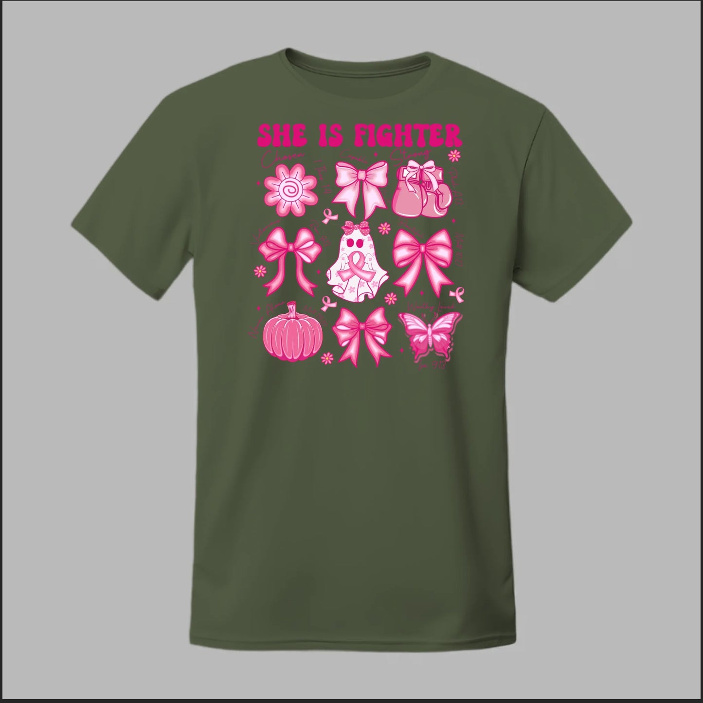 She Is Fighter – Faith & Strength Edition Tee