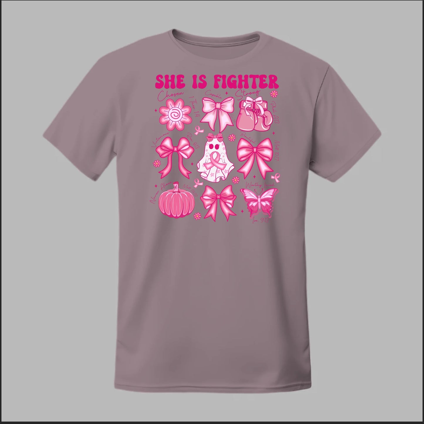 She Is Fighter – Faith & Strength Edition Tee