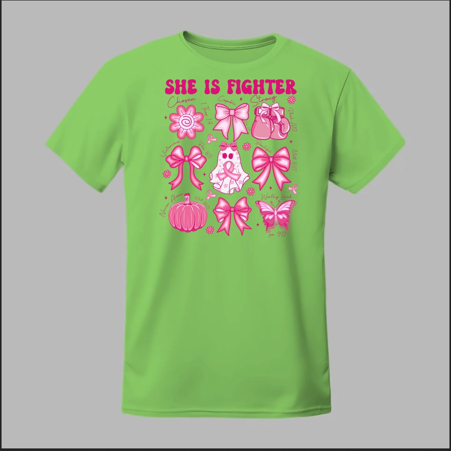 She Is Fighter – Faith & Strength Edition Tee