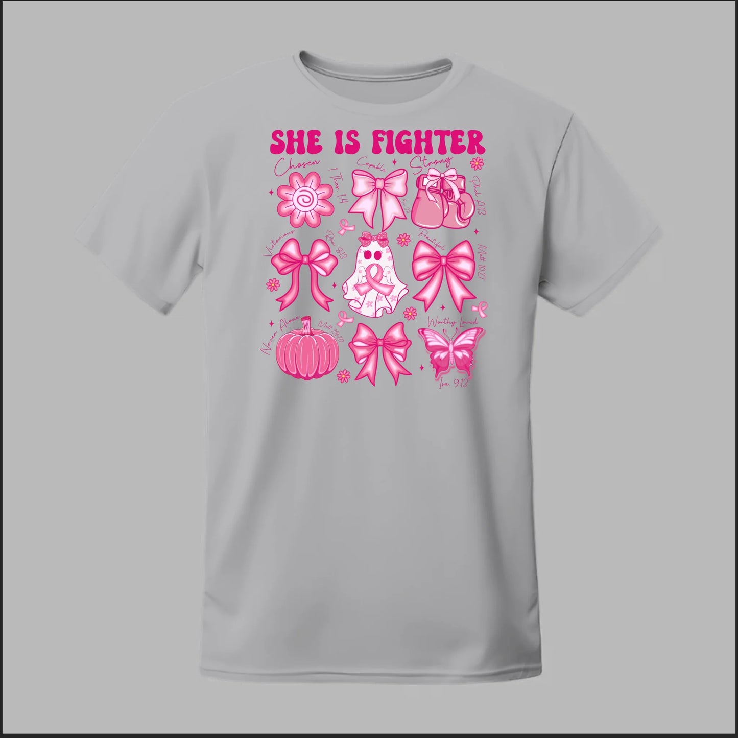 She Is Fighter – Faith & Strength Edition Tee