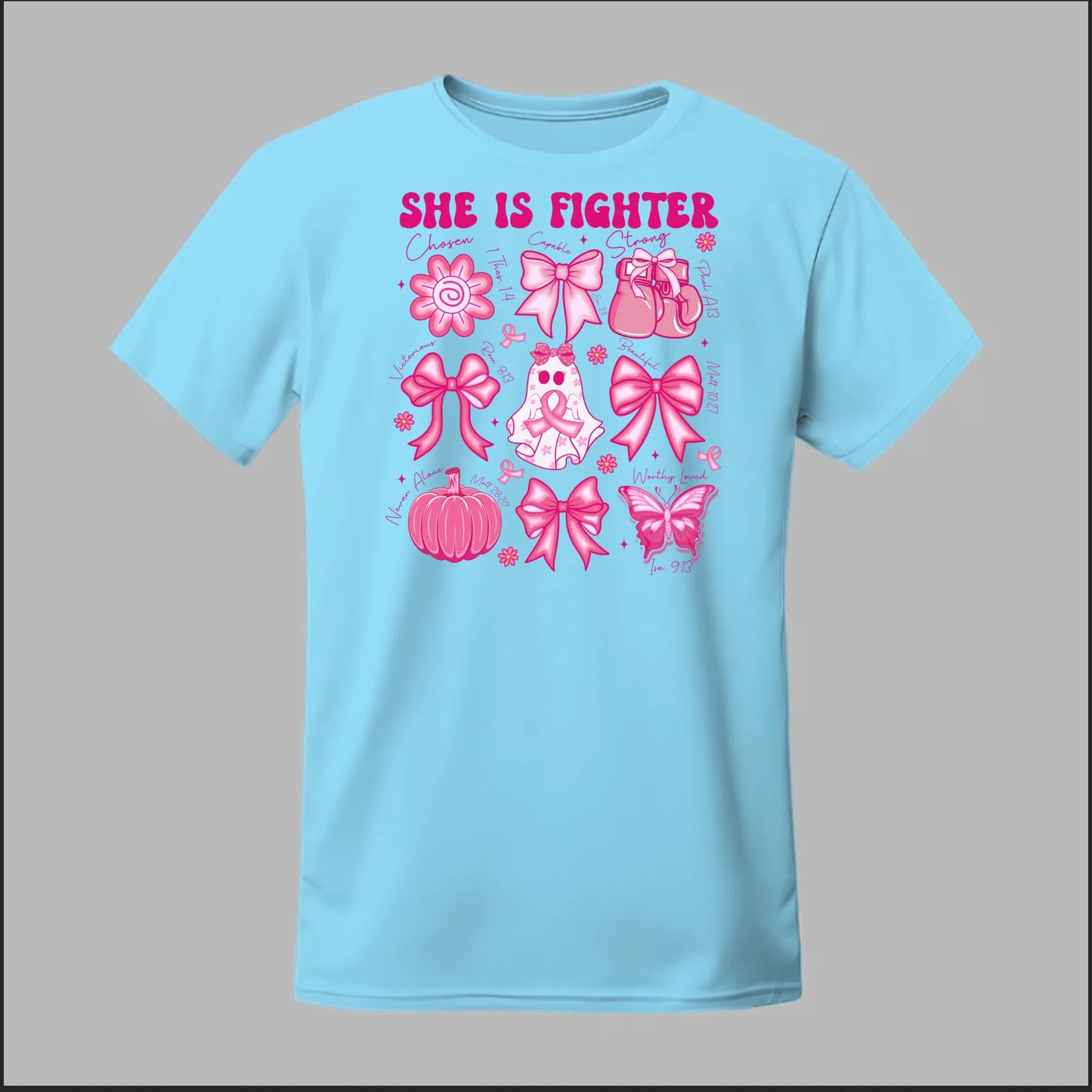 She Is Fighter – Faith & Strength Edition Tee