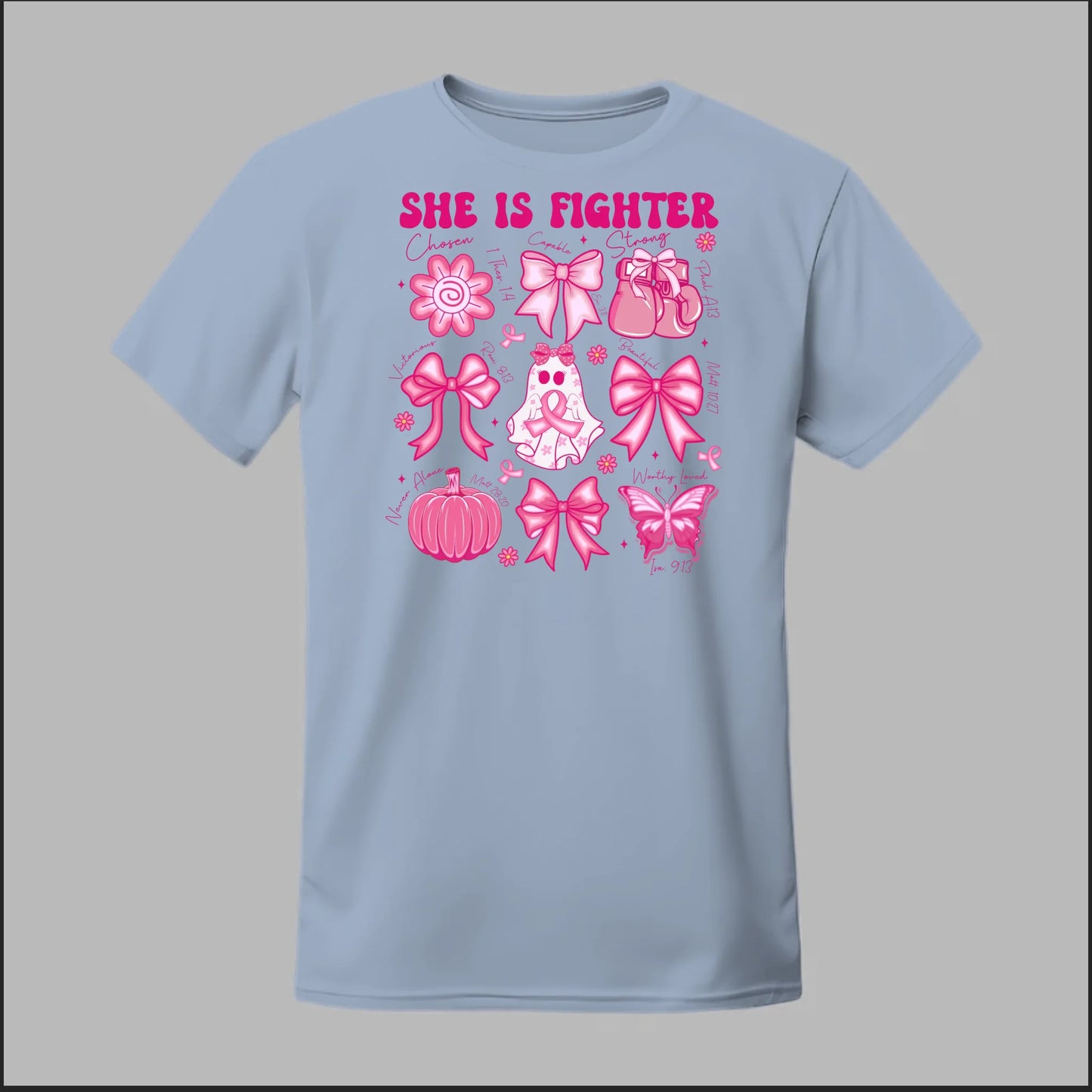 She Is Fighter – Faith & Strength Edition Tee