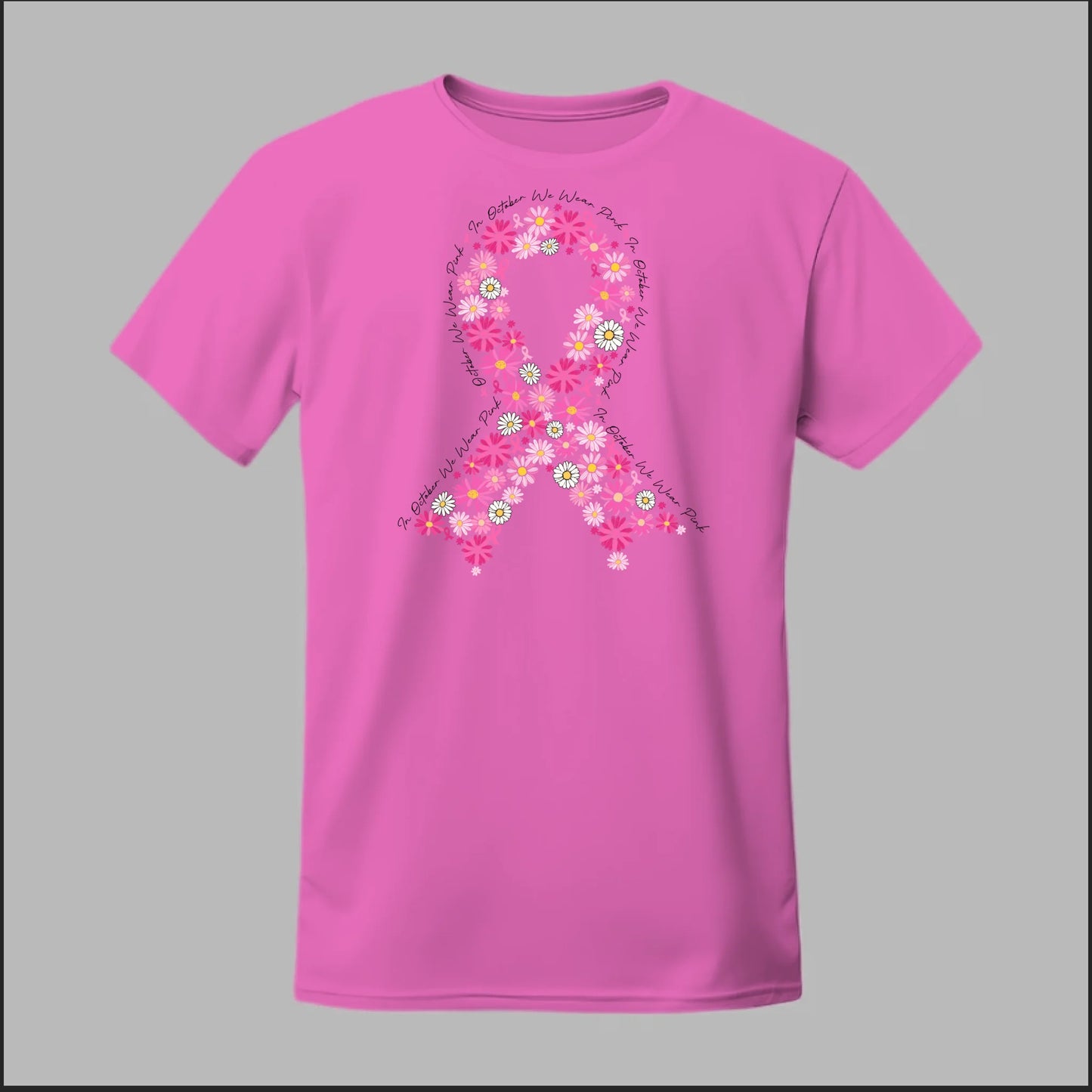 Floral Ribbon – Bold Strength Tee