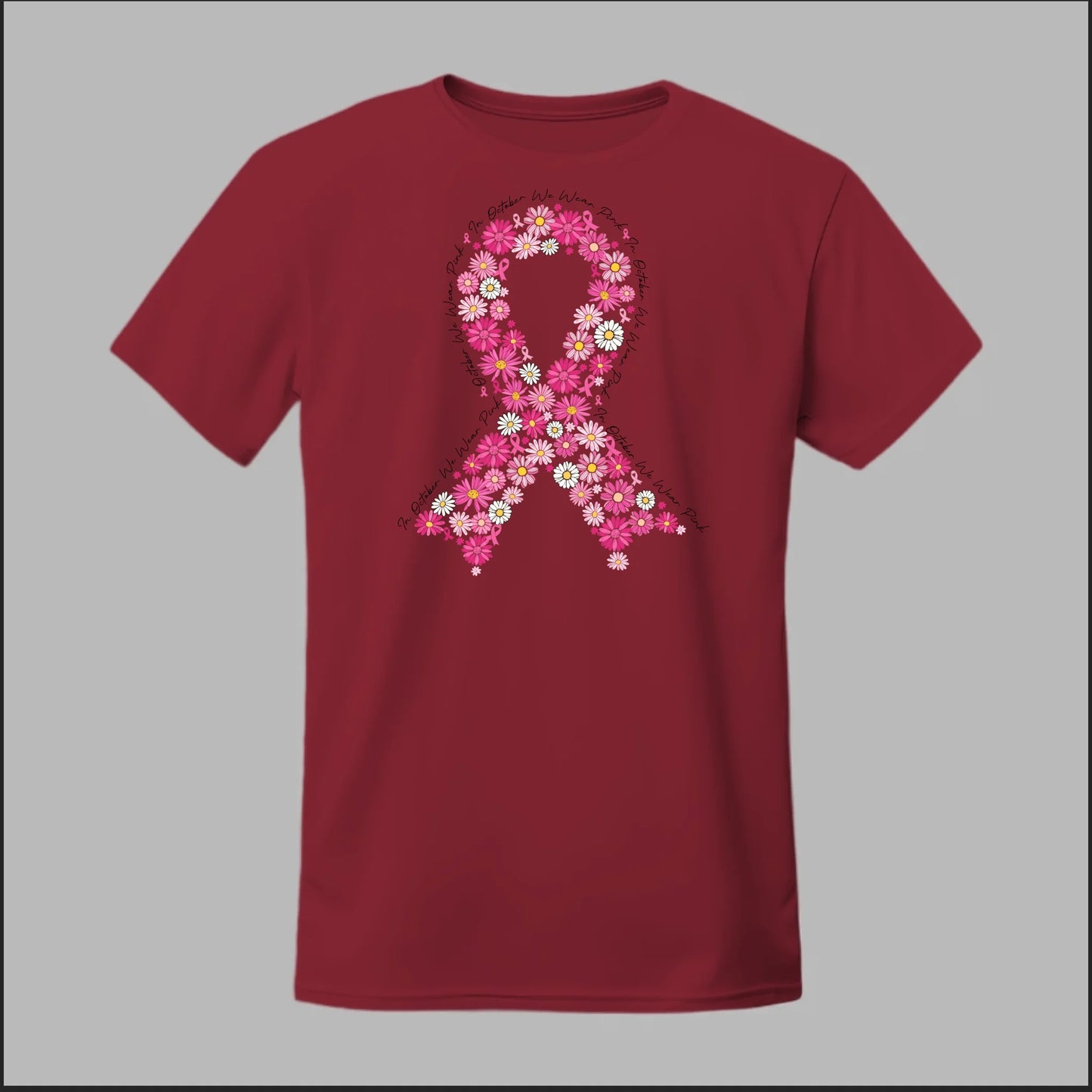 Floral Ribbon – Bold Strength Tee