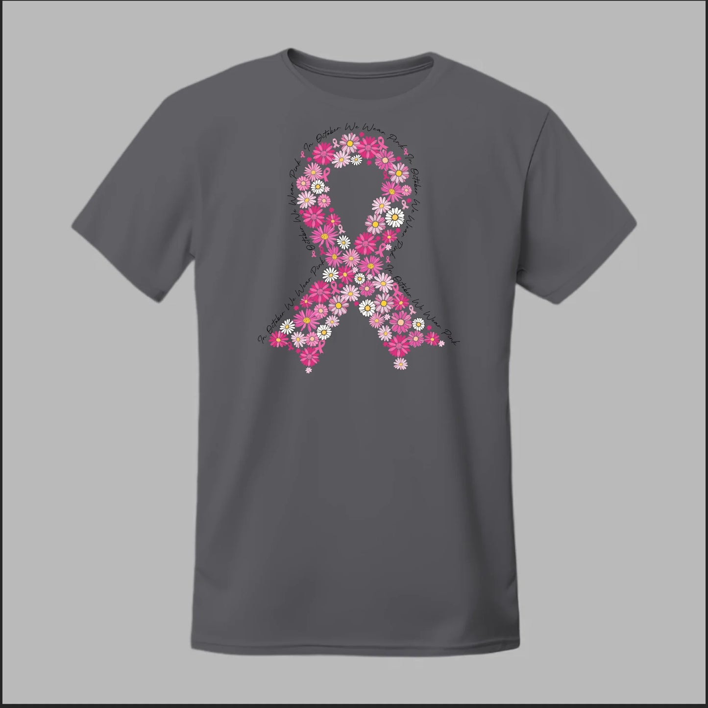 Floral Ribbon – Bold Strength Tee