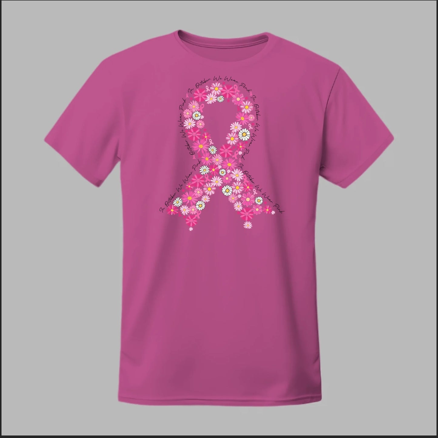 Floral Ribbon – Bold Strength Tee