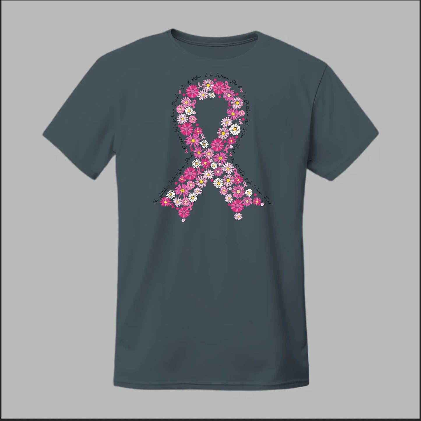 Floral Ribbon – Bold Strength Tee