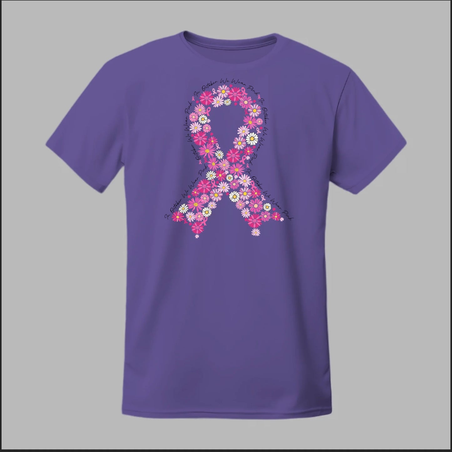 Floral Ribbon – Bold Strength Tee