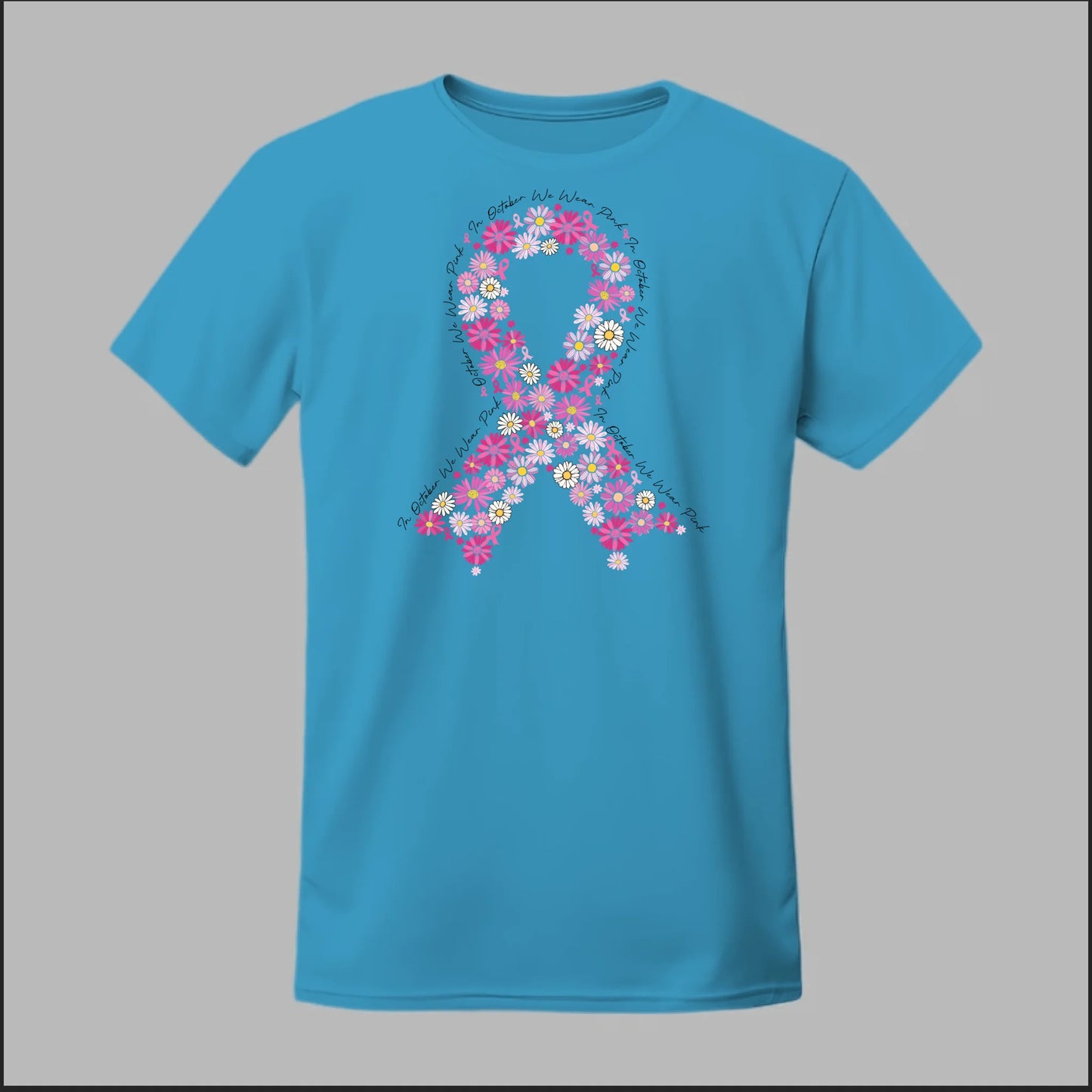 Floral Ribbon – Bold Strength Tee