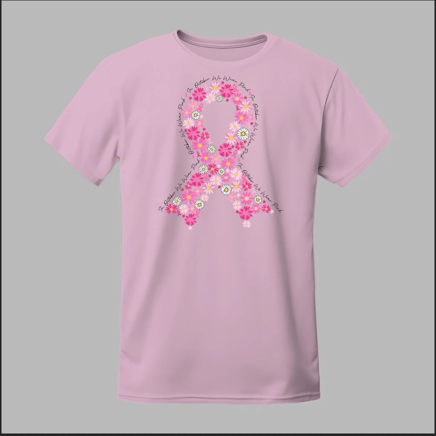 Floral Ribbon – Bold Strength Tee