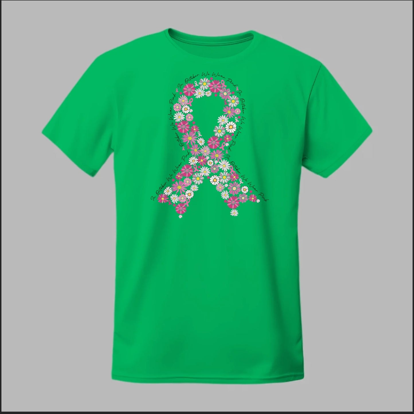 Floral Ribbon – Bold Strength Tee
