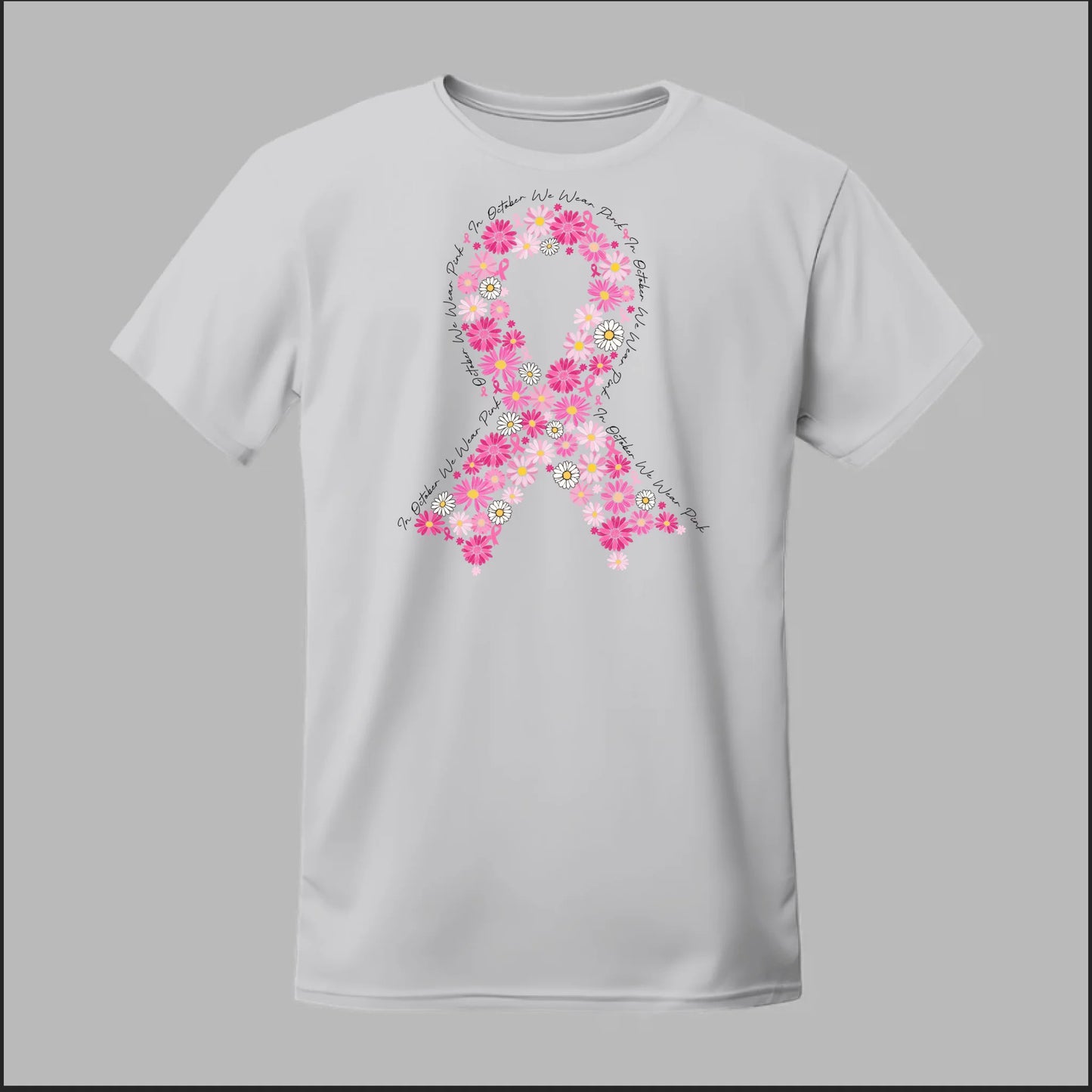 Floral Ribbon – Bold Strength Tee
