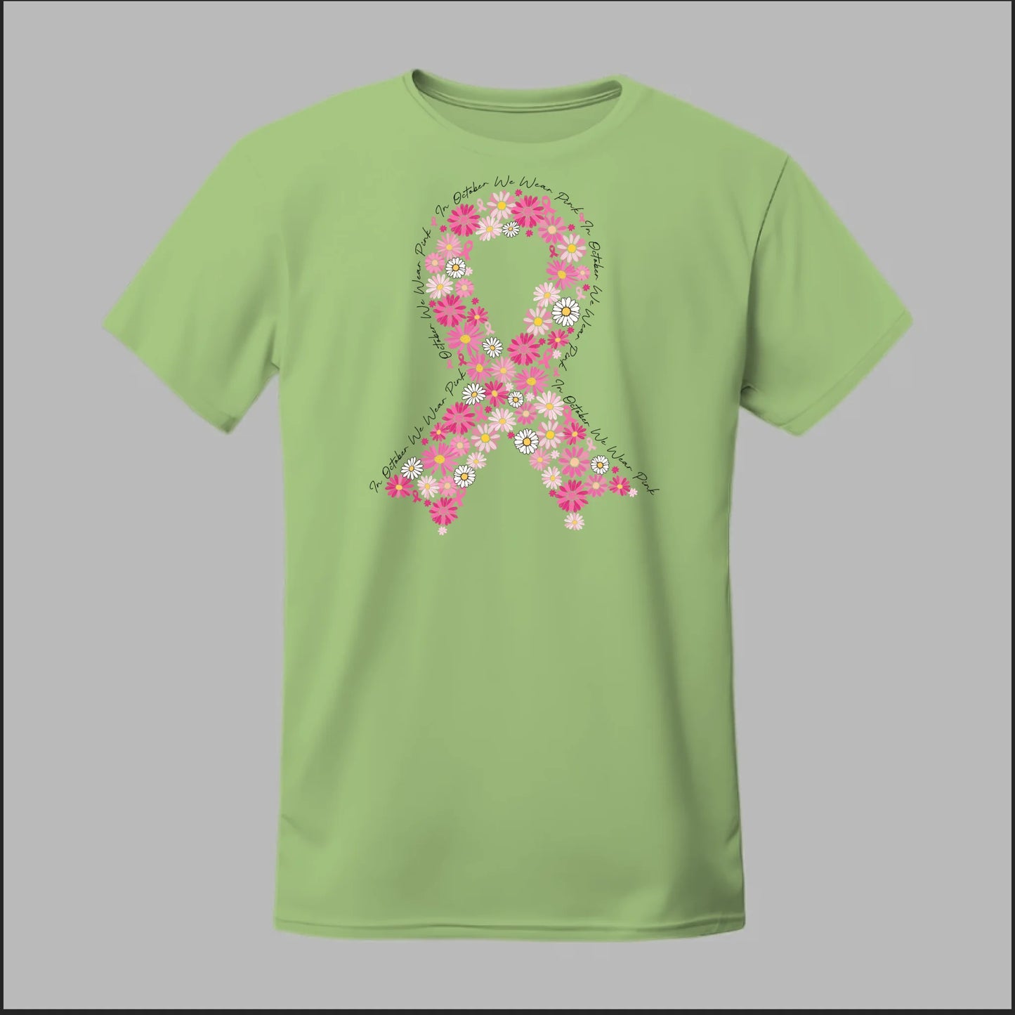 Floral Ribbon – Bold Strength Tee