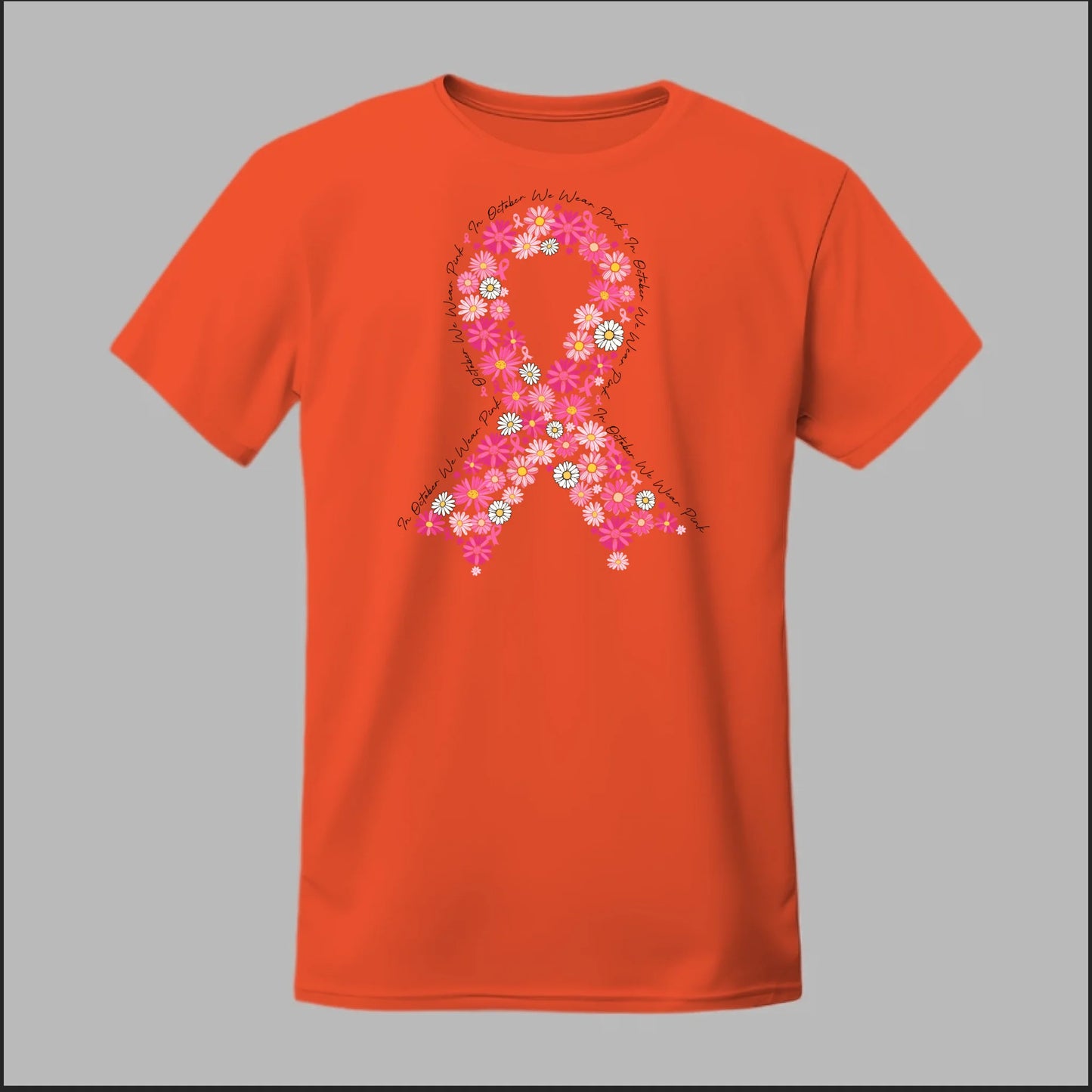 Floral Ribbon – Bold Strength Tee