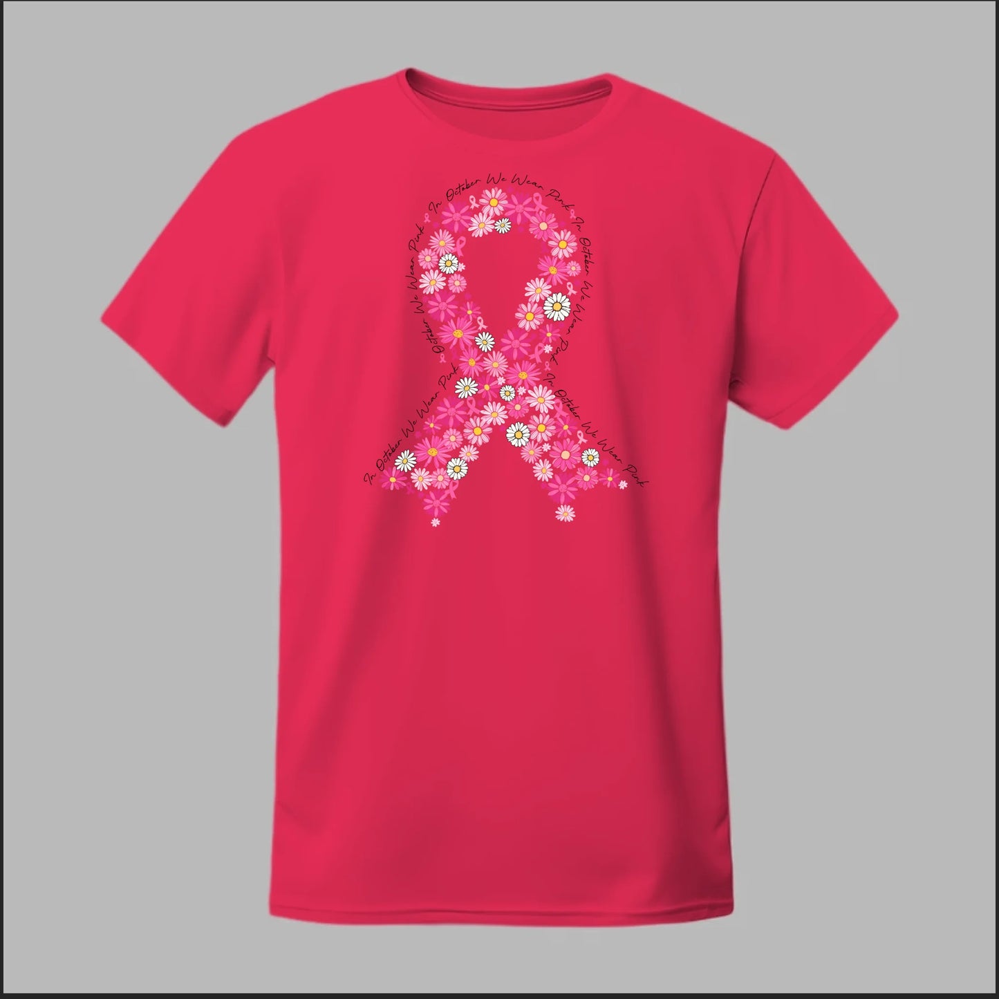 Floral Ribbon – Bold Strength Tee