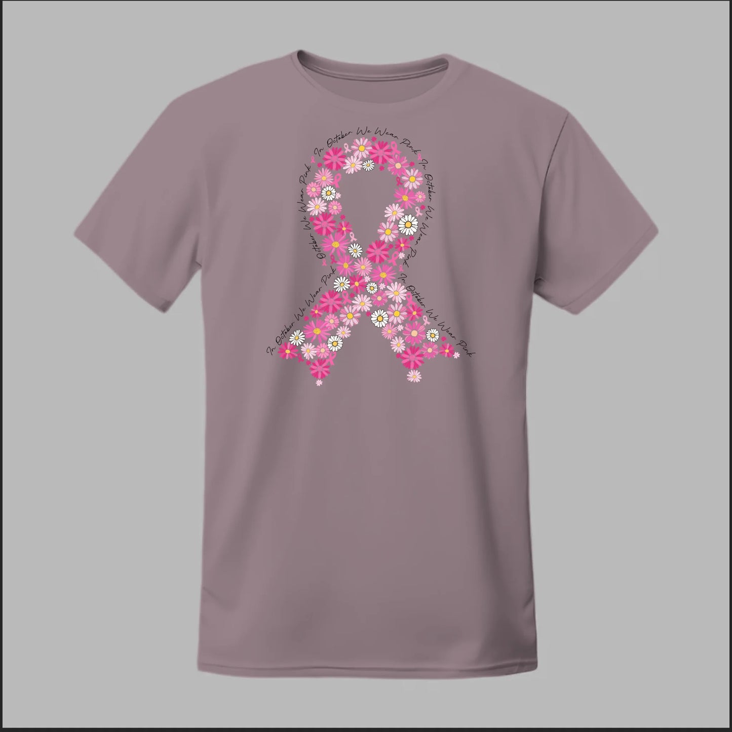 Floral Ribbon – Bold Strength Tee