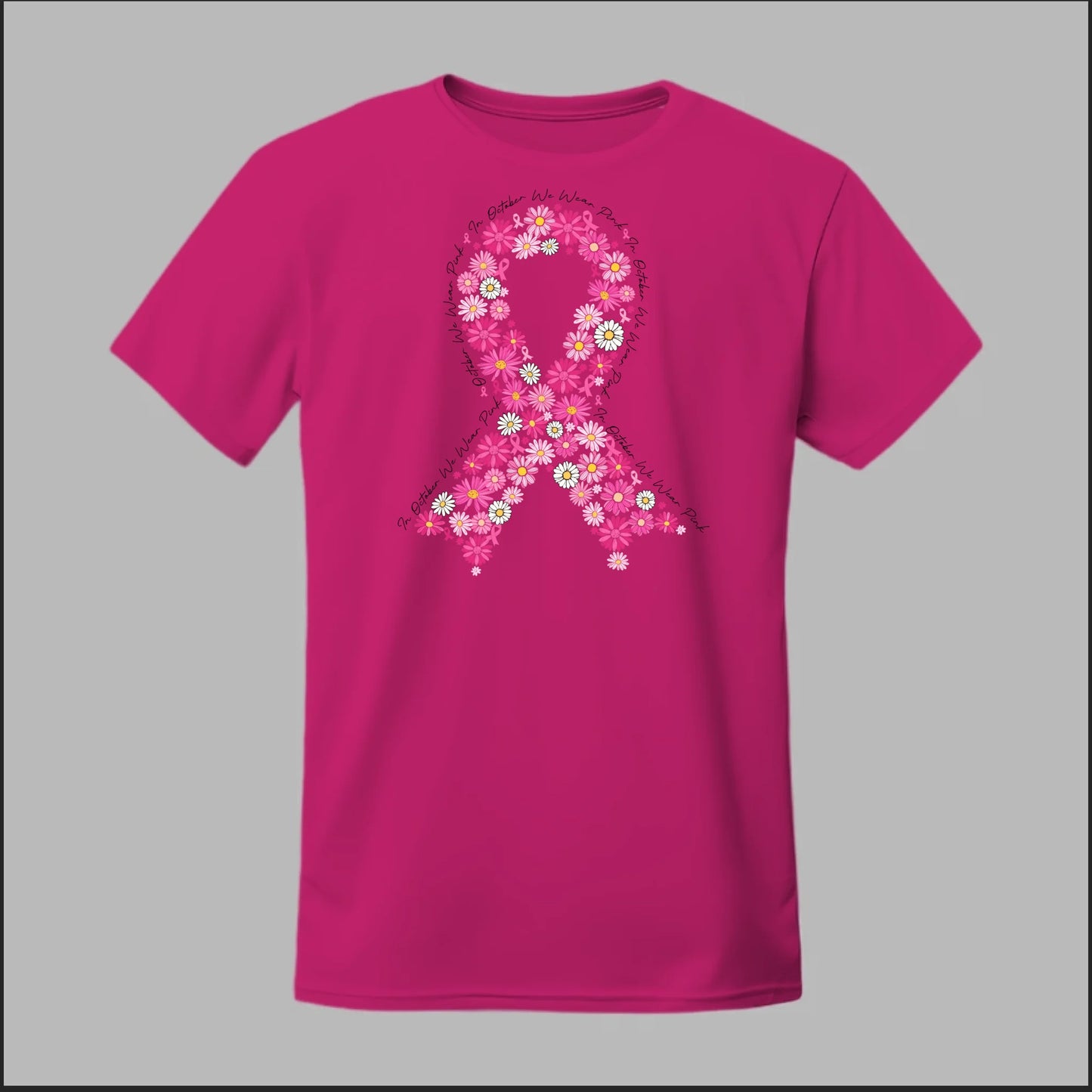 Floral Ribbon – Bold Strength Tee