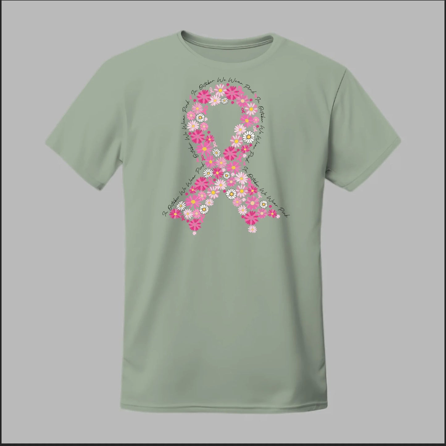 Floral Ribbon – Bold Strength Tee