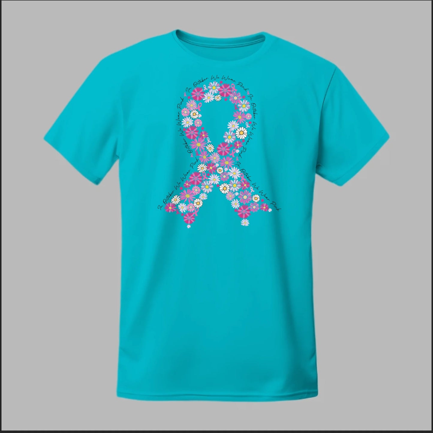 Floral Ribbon – Bold Strength Tee