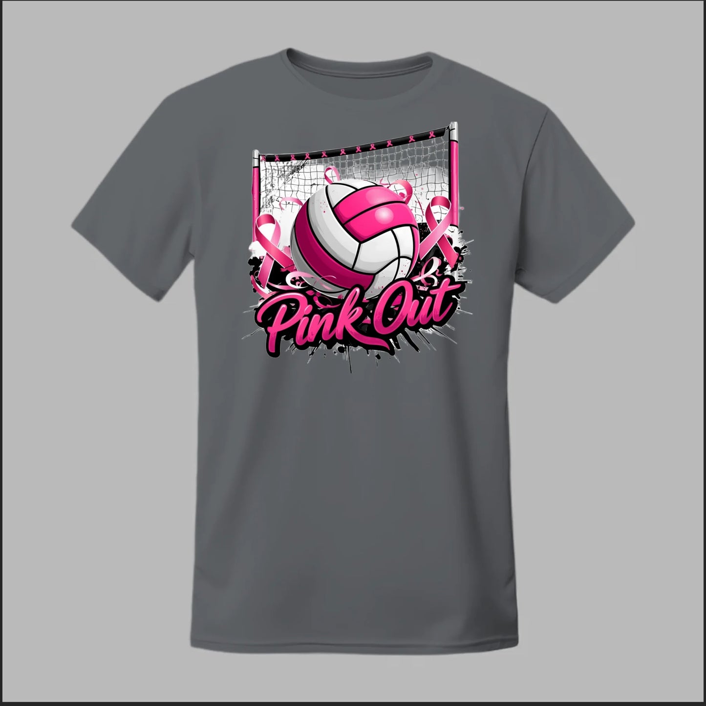 Pink Out Volleyball Tee
