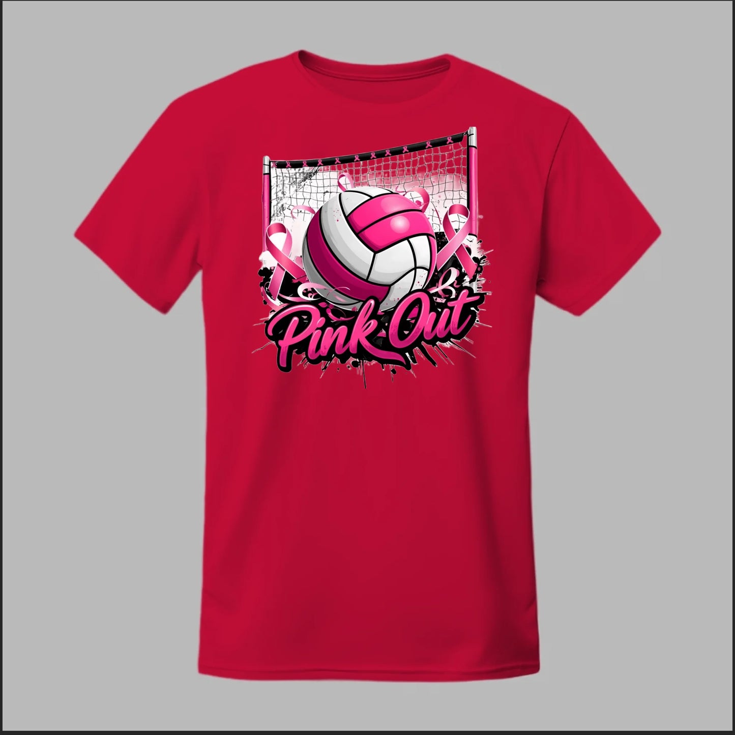 Pink Out Volleyball Tee