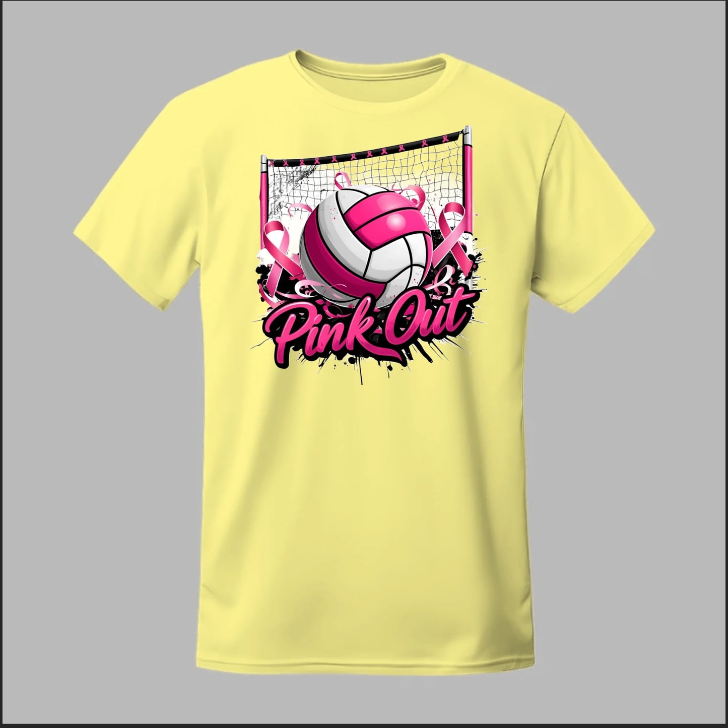 Pink Out Volleyball Tee