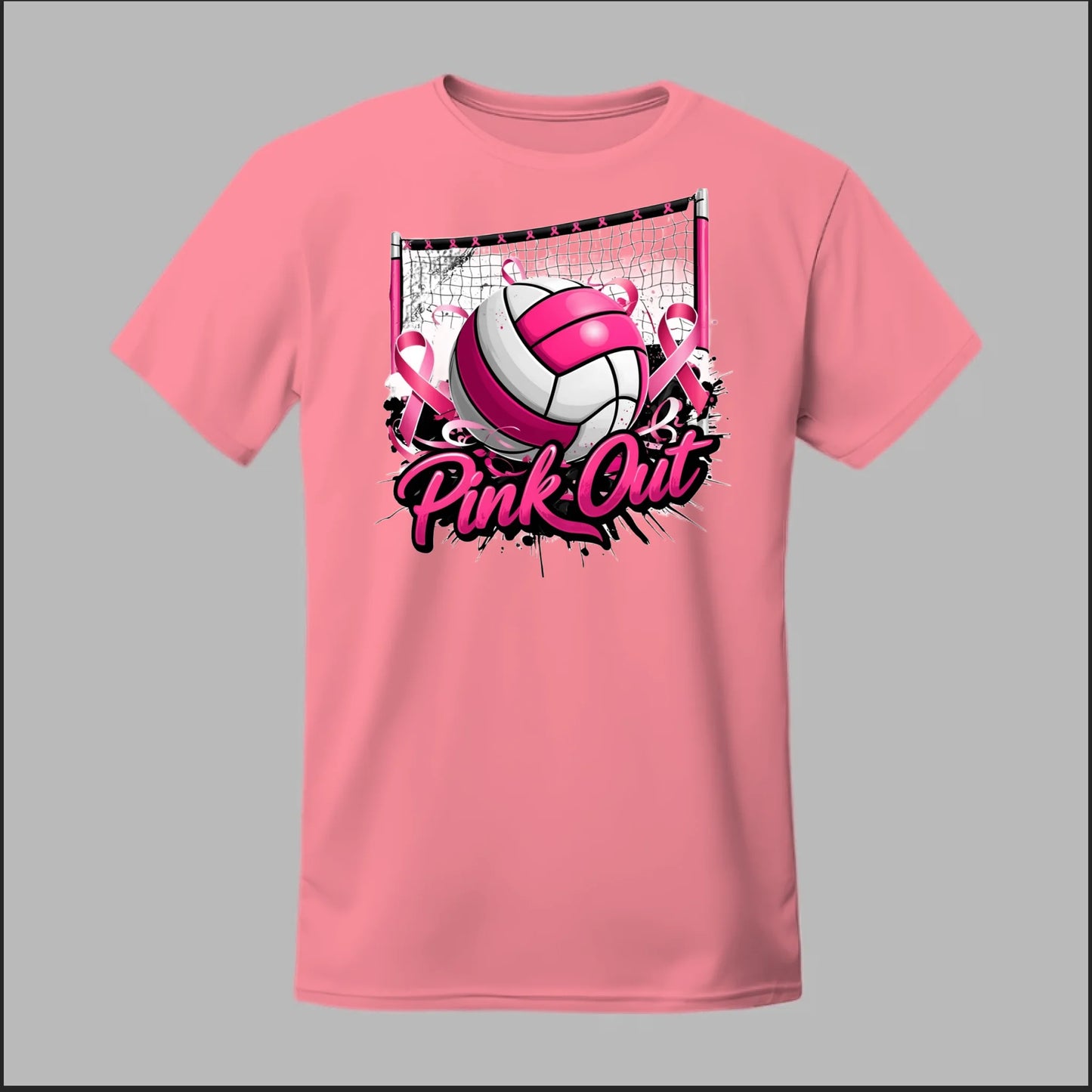 Pink Out Volleyball Tee
