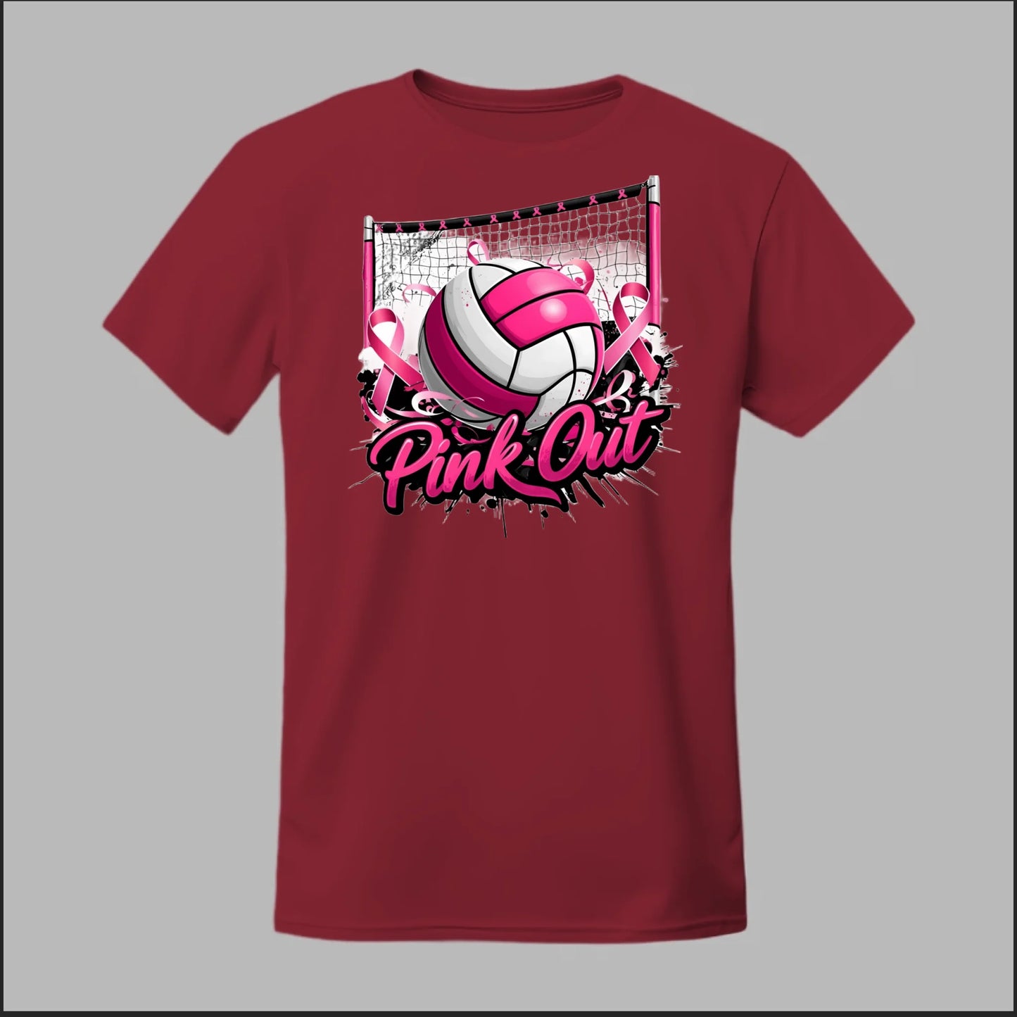 Pink Out Volleyball Tee