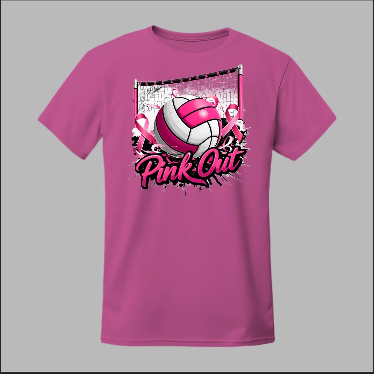 Pink Out Volleyball Tee