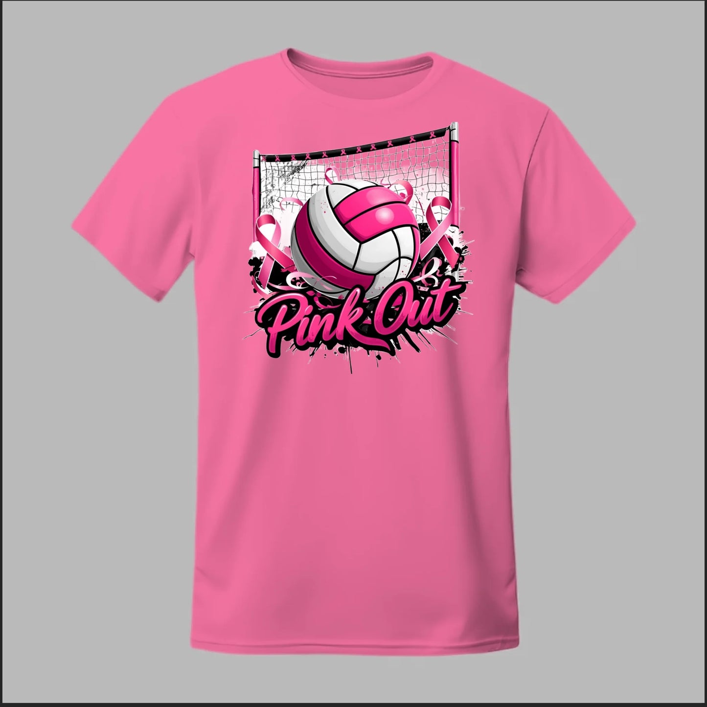 Pink Out Volleyball Tee