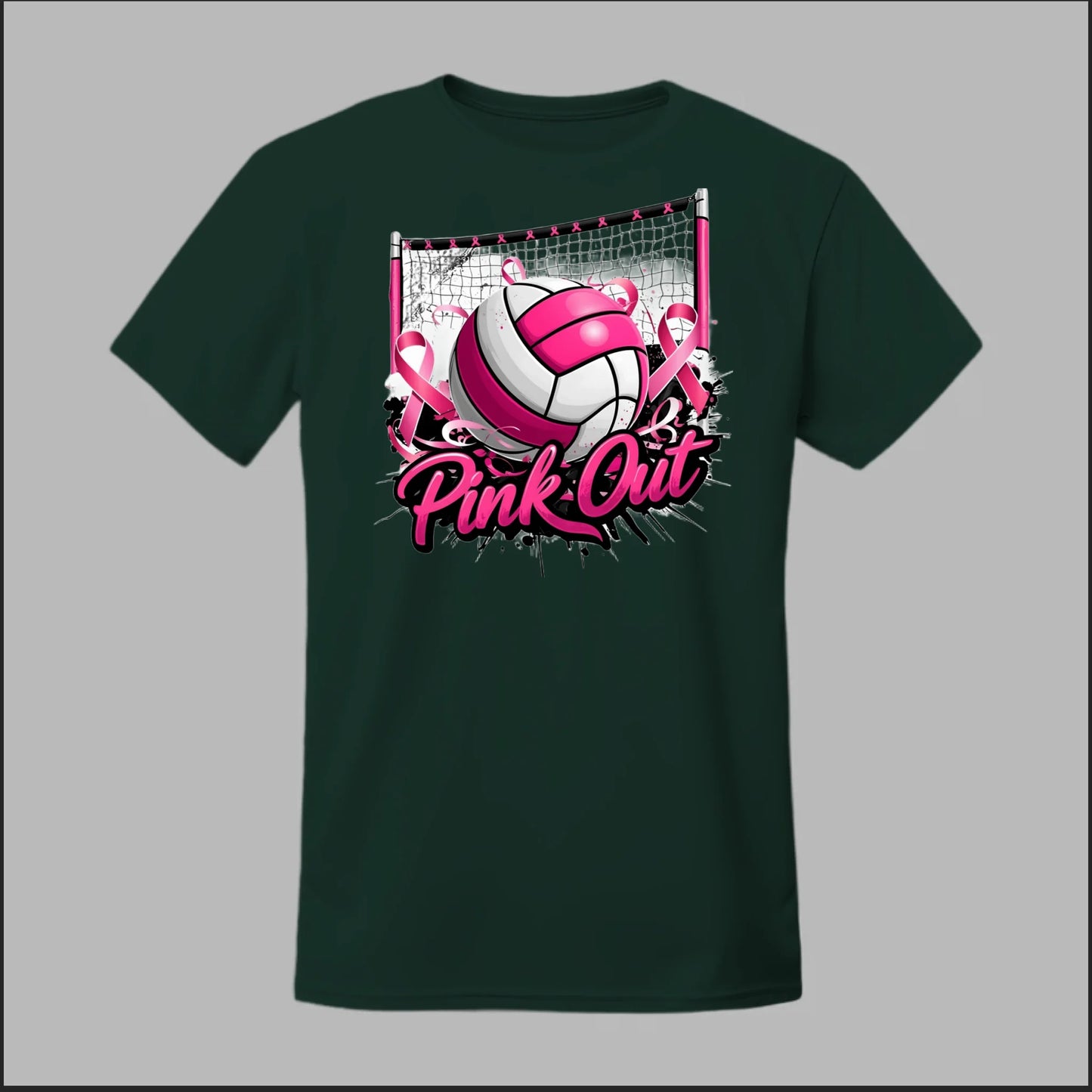 Pink Out Volleyball Tee