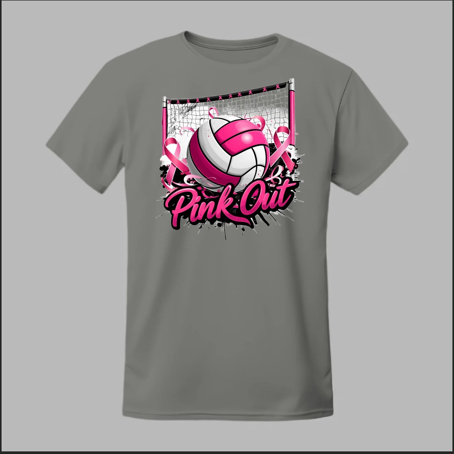 Pink Out Volleyball Tee