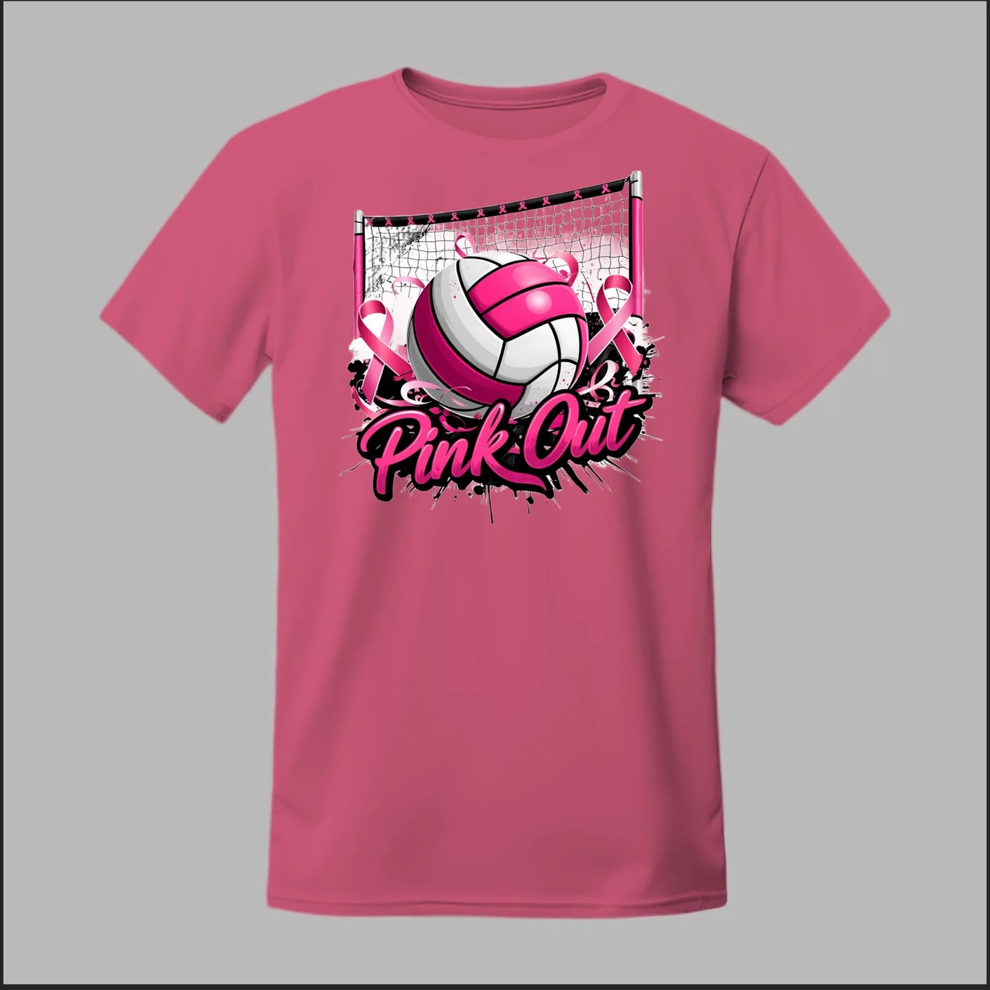 Pink Out Volleyball Tee