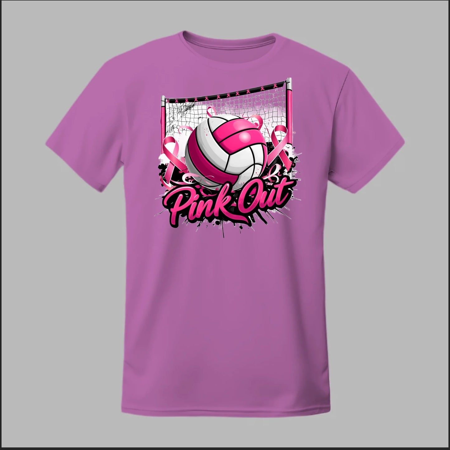 Pink Out Volleyball Tee