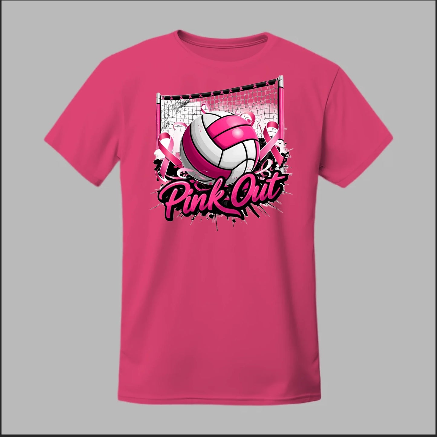 Pink Out Volleyball Tee