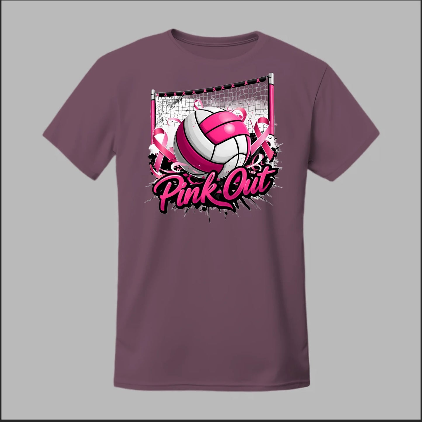 Pink Out Volleyball Tee