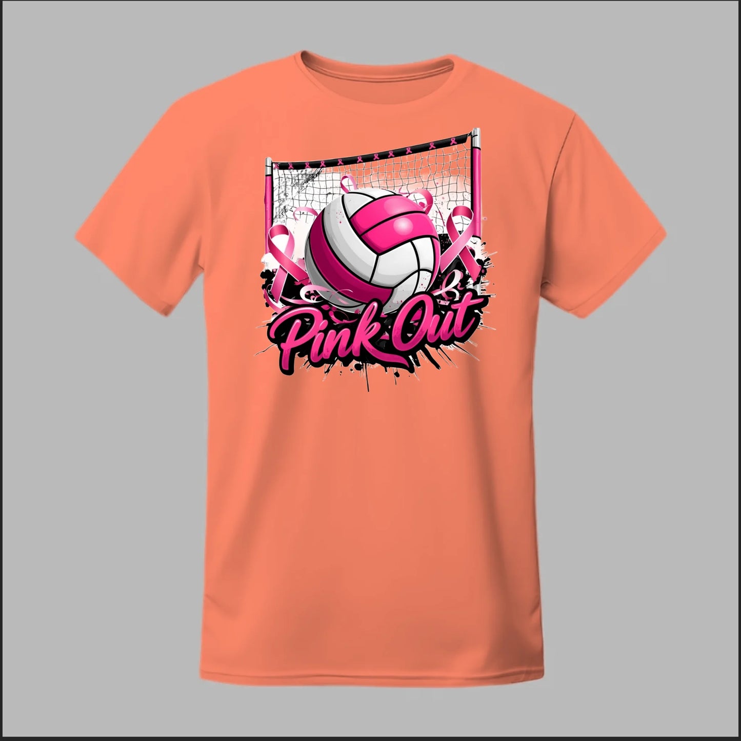 Pink Out Volleyball Tee
