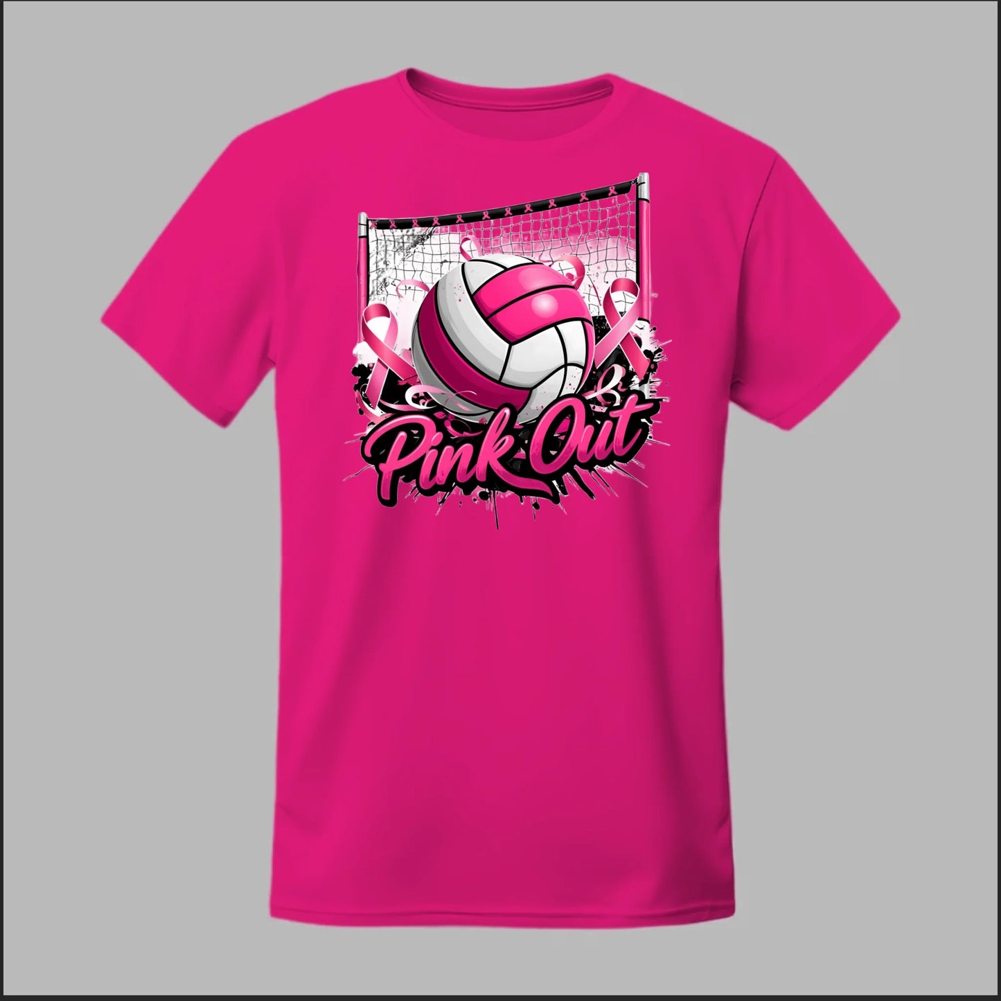Pink Out Volleyball Tee