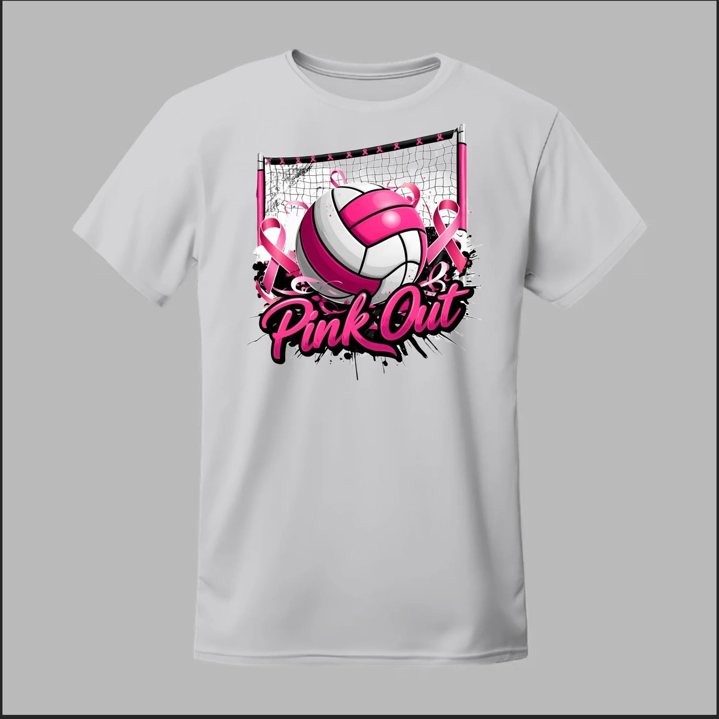 Pink Out Volleyball Tee